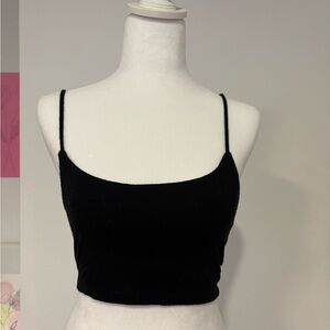 American Dream Black Cropped Tank - Women's